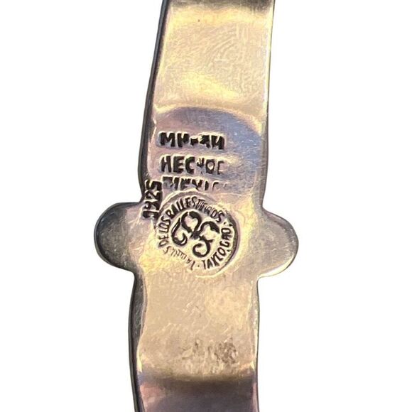 Vintage Rare Talleres De Los Ballesteros TaxCo 925
Silver Cuff Bracelet - Picture 3 of 9